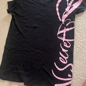 Victoria's Secret Black with Baby Pink Script